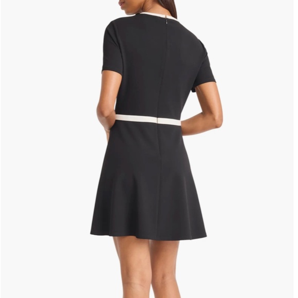 DONNA MORGAN FOR MAGGY Contrast Trim A-Line Minidress - Picture 2 of 6